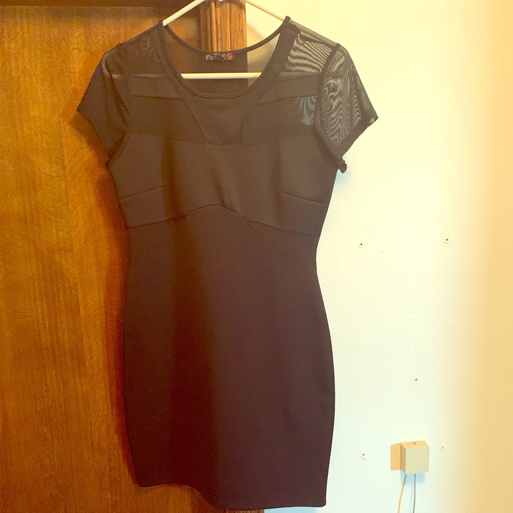 Black mini dress